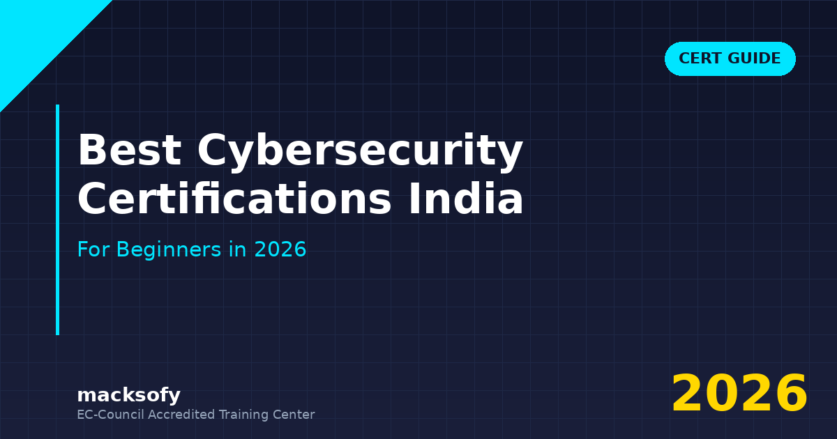 Best Cybersecurity Certifications India — Macksofy Trainings cybersecurity training