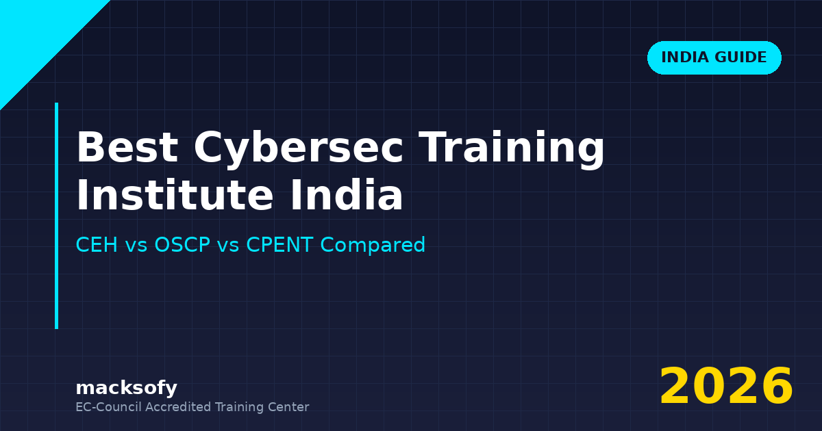 Best Cybersec Training Institute India — Macksofy Trainings cybersecurity training