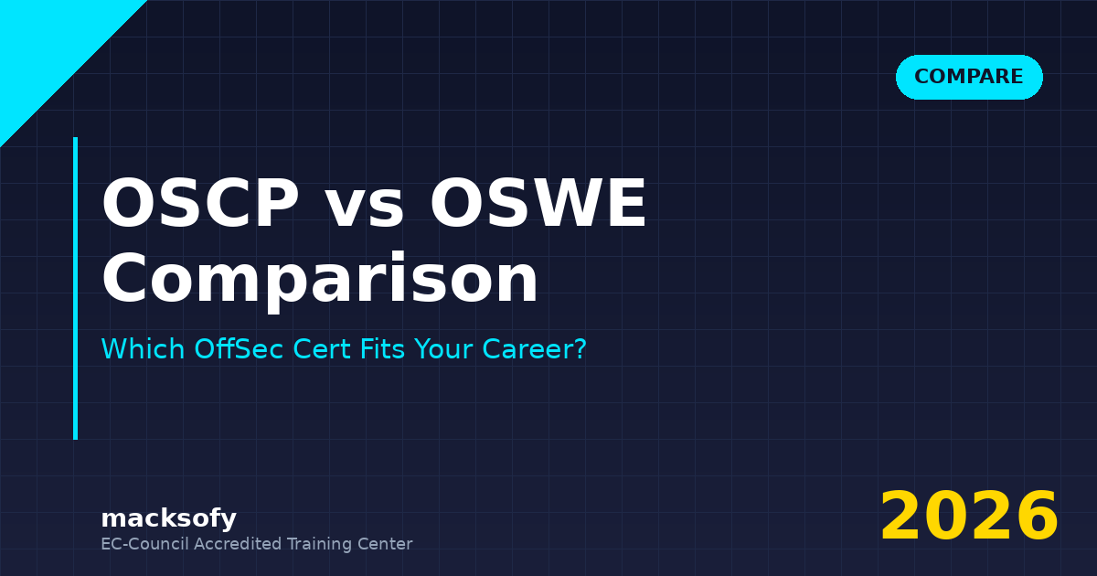 OSCP vs OSWE Comparison — Macksofy Trainings cybersecurity training