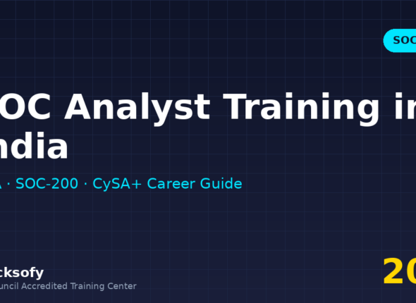 SOC Analyst Training in India — Macksofy Trainings cybersecurity training