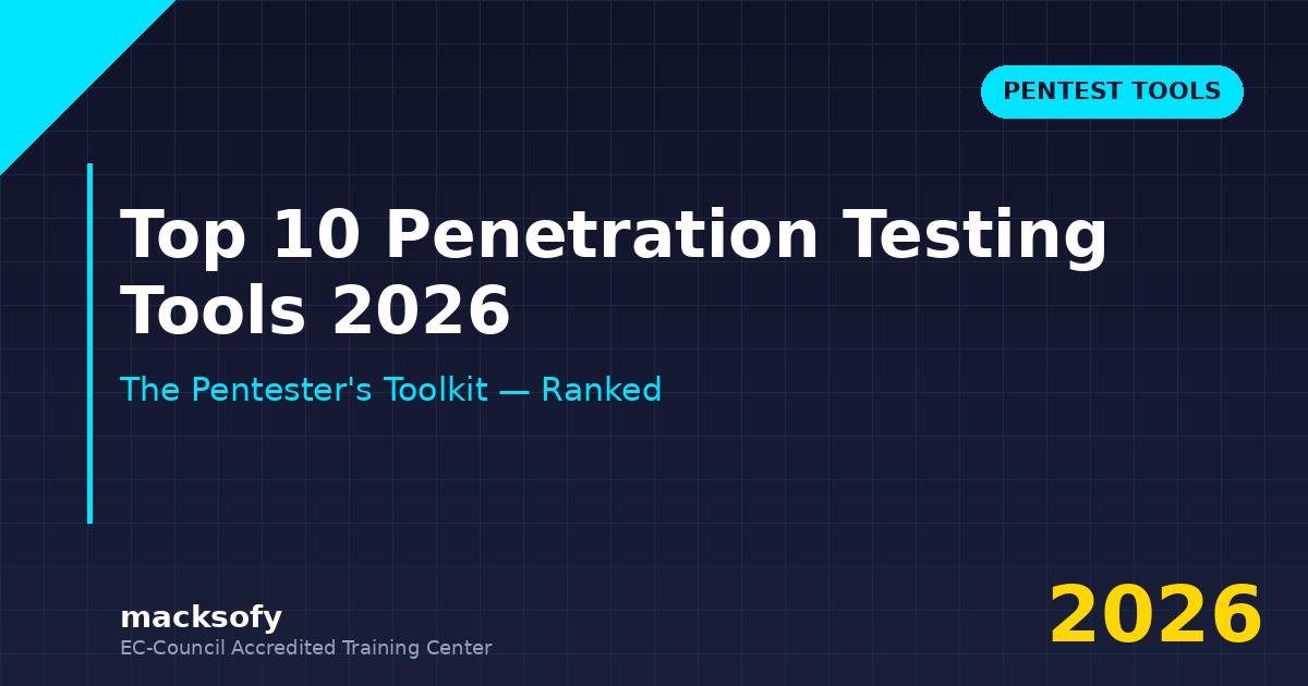 Top 10 Penetration Testing Tools 2026 — Macksofy Trainings cybersecurity training