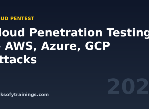Hero banner — Cloud penetration testing AWS Azure GCP 2026 attack techniques — Macksofy Trainings
