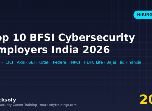 Top 10 BFSI cybersecurity employers in India 2026 — banks, payments, insurance, regulators with roles and salary bands
