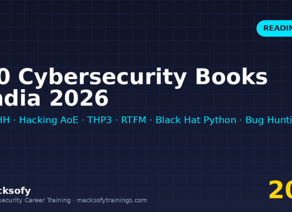 Top 10 cybersecurity books for Indian learners 2026 — web app, red team, exploit dev, malware analysis, bug bounty, blue team