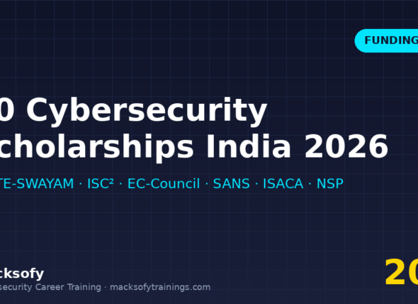 Top 10 cybersecurity scholarships for Indian students 2026 — government and private funding sources