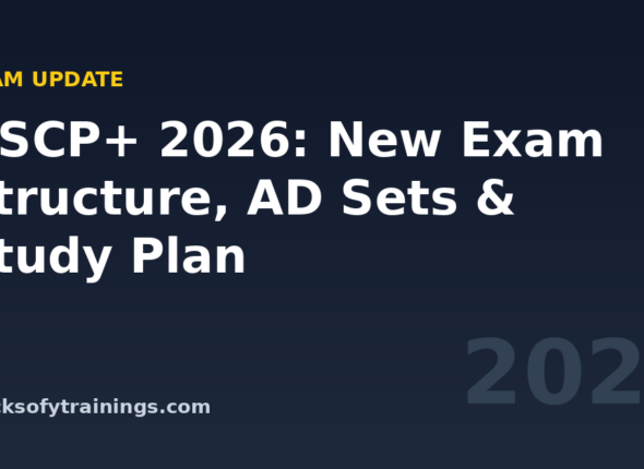 Hero banner — OSCP+ 2026 update with new exam structure and AD sets — Macksofy Trainings