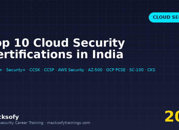 Top 10 cloud security certifications in India 2026 — CompTIA Cloud+, CCSK, CCSP, AWS Certified Security, Azure AZ-500, Google PCSE and more