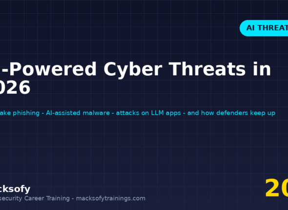 AI-powered cyber threats in 2026 — deepfake phishing, AI-assisted malware, adversarial and LLM-application attacks, and the offensive and defensive skills to counter them