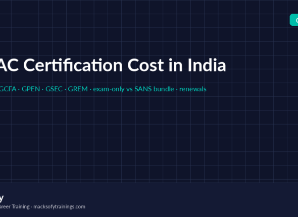 GIAC Certification Cost in India: GCIH, GCFA, GPEN