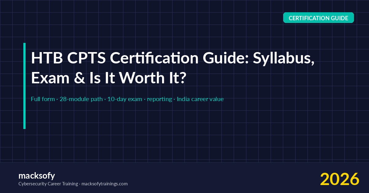 HTB CPTS Certification Guide: Syllabus, Exam & Worth It?