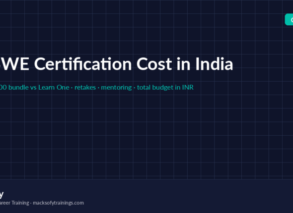 OSWE Certification Cost in India: WEB-300 Fees & Budget