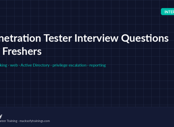 Penetration Tester Interview Questions for Freshers